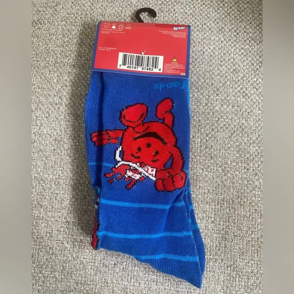 Kool Aid Guy Novelty Crew Socks